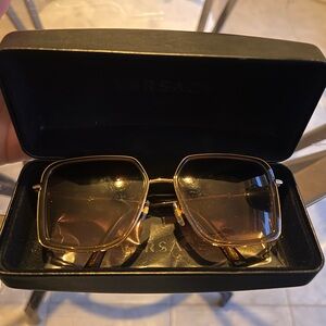 Versace Gold Frame Sunglasses